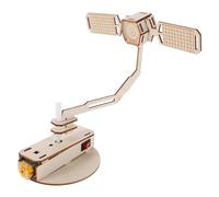 SUPVOX Ensemble De 3 DIY Satellite Model Kit for Aerospace Puzzle with Rotating Spacecraft Stem Educational Toy for Astronomy Learning and Parent-Child Interaction