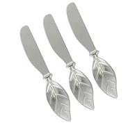 SUPVOX Ensemble de 3 Spatules à Beurre et Fromage Multifonction en Alliage de Zinc, Racloir à Beurre Portable, Ustensiles Cuisine pour Tartiner Confiture et Crème, Accessoires Essentiels