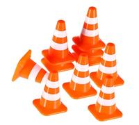 SUPVOX Ensemble de 7 Mini Cônes de Signalisation, Panneaux de 3,5 Cm pour Enfants - Jeu Éducatif de Construction, D'entraînement Sportif Et D'imagination, Incluant des Panneaux de Stationnement