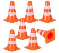 SUPVOX Ensemble de 7 Mini Cônes de Signalisation, Petits Panneaux de Signalisation de 2,5 Cm pour Enfants - Jeu Éducatif de Construction, D'entraînement Sportif Et D'imagination, Comprend Des Panneaux