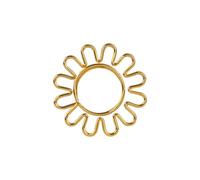 SUPVOX Ensemble de 8 Trombones en Métal Doré Forme Tournesol, Accessoires Créatifs pour Bureau, pour Marquage et Décoration de Notes