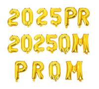 SUPVOX Ensemble de Ballons Aluminium Or 2 Sets pour Présent de Diplôme, Décoration Rapide et Polyvalente pour Fête de Remise de Diplômes 2025 en Extérieur