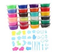 SUPVOX Ensemble De Boue De Couleur Kit d'argile De Moulage Pâte à Modeler pour Enfants Argile Super Légère Pâte à Modeler Sèche à L'air Argile pour Les Enfants Plastique