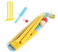 SUPVOX Ensemble de Cricket pour Enfants, pour L'intérieur Et L'extérieur : Jeu de Cricket D'arrière-Cour avec Battes, Balles Et Souches en Plastique PP - Jouet Sportif Parent-Enfant