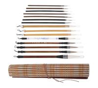 SUPVOX Ensemble de Pinceaux de Calligraphie Chinoise 15 Pièces en Bois Multi-Tailles pour Peinture et Écriture Artistique Coffret Professionnel Pinceaux Aquarelle Adaptés aux Débutants
