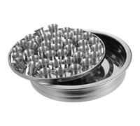 SUPVOX Ensemble de Vaisselle de Communion avec Plateau 40 Trous et 40 Coupes en Acier Inoxydable Argenté Capacité Large et Nettoyage Facile pour Service Religieux
