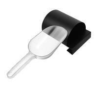 SUPVOX Ensemble Pelle à Grains Multifonction avec Pelle à Glace en Plastique Abs et Organiseur Mural, Léger et Compact Cuisine, Bar, Pâtisserie - Cuillère à Glaçons et Réutilisable