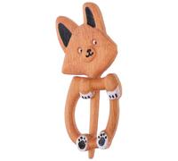 SUPVOX Épingle Chien Bois Sculptée Main Broche Animal pour Femme Style Vintage Fermeture pour Écharpe Bijou de Vêtement