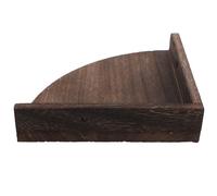 SUPVOX Étagère Murale D’Angle Petite en Bois Brûlé Étagère Flottante pour Rangement Mural Support Décoratif pour Chambre et Salon Tablette D’appoint Fonctionnelle et Design de Rangement