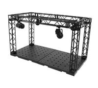 SUPVOX Étape d'affichage des figures vitrine de mini figurines vitrine de figurines d'action support de bureau présentoir mallette de rangement Organisateur de bureau Black