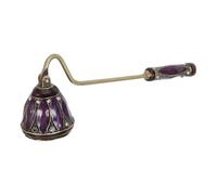 SUPVOX Éteignoir à Bougie en Métal Vintage Long Manche, Coupe-mèche Intégré, Accessoire Décoratif Élégant pour Bougies Parfumées, pour Noël, Mariage et Usage Domestique