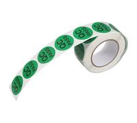 SUPVOX Étiquettes Autocollantes Rondes Contrôle Qualité Entrepôt, 500 Pcs Rouleau, Adhésif Puissant pour Validation Produits, Autocollants Conformes au Contrôle Qualité des Stocks, Petit