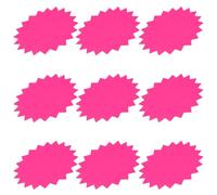 SUPVOX Étiquettes de Prix Fluorescentes en Papier 8x11 Cm Forme D'explosion, Couleur Rose, 100 Feuilles pour Affichage Promotionnel, Étiquettes Créatives pour Supermarché et Commerce