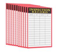 SUPVOX Étiquettes d'Enregistrement d'Inspection 100 Feuilles Fiches Pratiques pour Maintenance Équipements d'Entrepôt Papier Compact pour Contrôle Matériel et Suivi Entretien