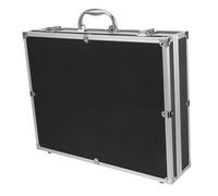 SUPVOX Étui de Transport Rigide pour Micros sans Fil Mallette Portable avec Poignée Protection Antichoc et Poussière Rangement Accessoires pour Microphones Mains Mallette Aluminium Noire