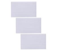 SUPVOX Fiches de Révision Lignées Recto-Verso 3 X 5 Pouces Papier Blanc Épais Lot de 600 Petites Fiches pour Étude Prise de Notes et Organisation à la Maison L’École