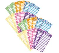 SUPVOX Fiches de Suivi Budgétaire Perforées 50 Pcs, Feuilles de Budget Pratiques en Papier Extra-épais, Inserts D'agenda Portables pour Classeur Budgétaire et Gestion Couleur Aléatoire