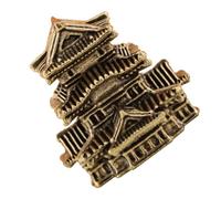 SUPVOX Figurine de Pagode Miniature en Laiton Vintage à Design Tridimensionnel pour Décoration Zen de Salon ou Bureau, Accessoire Artistique et Collectible