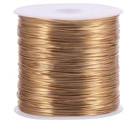 SUPVOX Fil de Cuivre Kc Doré 0,4 Mm Rouleau 100 M pour Fabrication Bijoux, Loisirs Créatifs et Jardinage - Fil de Bricolage Polyvalent et Résistant, pour Artisanat et Création