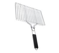 SUPVOX Filet De Barbecue en Acier Inoxydable Pliant Poignée Amovible, Panier à Griller Carré Détachable pour Camping Et Pique-niques, Accessoire Barbecue pour Viande Et Poisson