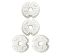 SUPVOX Filtre de Remplacement pour Fontaine à Eau Animaux de Compagnie, Filtre Circulaire à Encoche 4 Pièces, Filtration Rapide et Stable, Tissu Non Tissé Solide, Compatible Fontaines