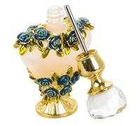 SUPVOX Flacon de Parfum Rechargeable en Verre 5 ML Format Voyage, Petit Flacon D’échantillons D’huiles Essentielles Vintage Design de Cœur, pour Conservation et Usage Quotidien