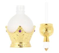 SUPVOX Flacon de Parfum Vintage en Verre Doré 15 ML, Compte-Gouttes Rechargeable pour Huiles Essentielles, Petite Bouteille Décorative pour Voyage et Collection