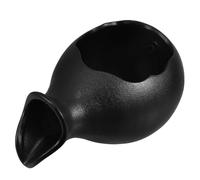 SUPVOX Fontaine d'eau de Jardin en Céramique Noire sans Pompe, Petite Taille, Élément Décoratif Extérieur avec Cascade Intégrée, Pot de Plante Ouvert pour Patio, Terrasse et Décoration