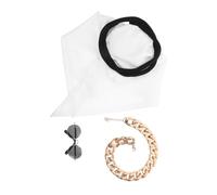 SUPVOX Foulard pour Animaux Costume Arabe pour Chien Déguisement Original pour Petit Chien Accessoire Photo avec Lunettes De Soleil Tenue De Fête pour Animaux