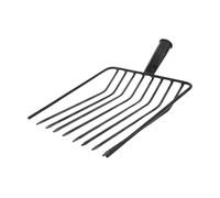 SUPVOX Fourche à Manure Acier Remplaçable pour Entretien de Pelouse Outil Agricole Robuste Facile pour Désherbage Aération Sol Design à Dents