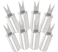 SUPVOX Fourchette à Maïs en Acier Inoxydable Multifonction 8 Pièces Poignée Antidérapante pour Barbecue Cuisine Extérieure