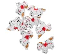 SUPVOX Fournitures pour Broches 8 Pièces Breloques Cheval à Dos Ouvert Pendentifs Matériau pour Fabrication de Badges et Accessoires de Poupées