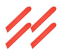 SUPVOX Fourreau de Protection pour Guide-Chaîne de Tronçonneuse 18 Pouces en Plastique Rouge, Lot de 4 Pièces, Manchon de Rechange Solide pour Accessoires de Tronçonneuse, Usage
