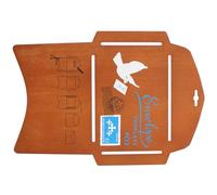 SUPVOX Gabarit D'enveloppe en Bois Vintage pour Création Diy, Pochoir Artisanal pour Cartes, Invitations et Lettres, Outil Solide pour Loisirs Créatifs et Décoration Personnalisée