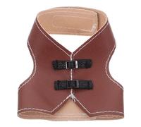 SUPVOX Gilet en Similicuir Réglable Vintage pour Oiseaux de Compagnie Marron Clair Taille L Harnais Sécurisé et Léger pour Poulets Perroquets et Petits Animaux Adapté Intérieur