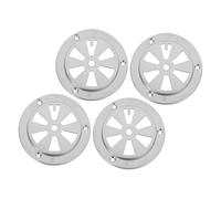 SUPVOX Grille D’aération en Acier Inoxydable 4 Pièces pour Barbecue et Four, Conduit D’évacuation des Fumées, Sortie de Ventilation Résistante la Chaleur, Pièce de Rechange