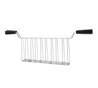 SUPVOX Grille de Réchauffage en Acier Inoxydable pour Grille, Support Porte-toast Noir Extensible 180° pour Sandwichs, Accessoire pour Machine, la Cuisine Petit-déjeuner