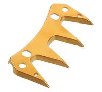 SUPVOX Guide de Rechange pour Cisaille à Laine Mouton en Acier Trempé Doré, Lame Électrique Détachable 4 Dents Droites, Accessoire Professionnel pour Tonte Agricole et Solide