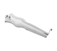 SUPVOX Guimbarde Artisanale Portable en Acier Inoxydable Argenté Courbe, Harpe à Bouche Traditionnelle Russe Compacte, Instrument de Musique Ethnique Facile à Utiliser pour Amateurs