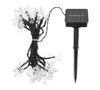 SUPVOX Guirlande Lumineuse Solaire LED 6,5 M 30 Lampes Multicolores 8 Modes D’éclairage, Lampes Solaires Décoratives Résistantes aux Intempéries pour Jardin Extérieur, Terrasse et