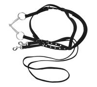 SUPVOX Halter Corde pour Cheval Confortable et Licol Polyvalent pour Entraînement et Randonnées Équestres Adapté Aux Grandes Nylon Noir
