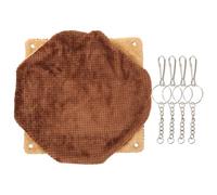 SUPVOX Hamac Suspendu pour Hamster et Petits Animaux en Tissu Confortable Marron, Lit Douillet Résistant aux Rayures pour Maison ou Boutique d'animaux