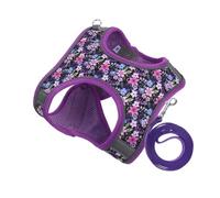 SUPVOX Harnais pour Petit Chien Maille Respirante Sangle de Poitrine Réglable pour Chatons et Chiots avec Corde de Traction pour Promenades