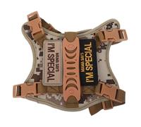 SUPVOX Harnais Tactique pour Chat Réglable et Rembourré Veste Anti-Fugue avec Système Sécurisé D Attache pour Promenade et Randonnée Extérieur