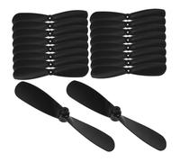 SUPVOX Hélice à 2 Pales 45mm en Plastique Noir pour Avion Rc, Télécommande, 10 Paires Pièces De Rechange Mini Pales Résistantes pour Réparation Et Bricolage D’Avions Jouets