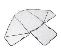 SUPVOX Housse de Pluie Transparente pour Poussette Double Protection Coupe-Vent en PVC Ventilation Latérale Habillage Pluie pour Poussette Jumelle Accessoire Bébé Anti-Pluie et Vent
