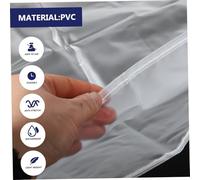 SUPVOX Housse de Protection Guitare Basses PVC Étanche Anti-poussière et Résistante pour Guitares Électriques et Acoustiques Couverture Intégrale Semi-Transparente