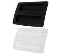 SUPVOX Housse en Silicone Blanche 2pcs pour Machine à Petit-déjeuner, Protège-couvercle Anti-poussière Résistant et Solide pour Grille Domestique