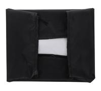 SUPVOX Housse Étanche pour Gramophone Vinyle Noir 46X36X17 CM en Tissu Oxford Couverture Anti-Poussière pour Tourne-Disque Vintage Protection Portable pour Platine et Haut-Parleur