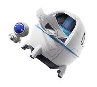 SUPVOX Humidificateur D’air USB de Vaisseau Spatial Astronaute Blanc, Grand Débit 40 Ml/h, Veilleuse LED Multicolore, Diffuseur Personnel pour Chambre à Coucher, Bureau et Voiture